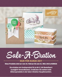 Flyer zur Sale - A - Bration